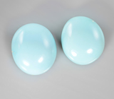 Пара кабошонов армянской бирюзы 5,23 карата