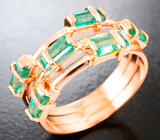 Кольцо с уральскими изумрудами 1,24 карата