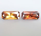 Пара ярких цирконов 4,81 карата