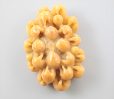 Крупный резной желтый нефрит 86,16 карата