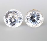 Пара чистейших бесцветных цирконов 3,04 карата
