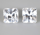 Пара чистейших бесцветных цирконов 3,2 карата