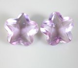 Пара аметистов авторской огранки 9,26 карата