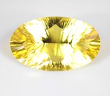 Чистейший крупный лимонный цитрин лазерной огранки 35,26 карата