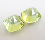 Open color grade! Пара желтовато-зеленых турмалинов 6,49 карата