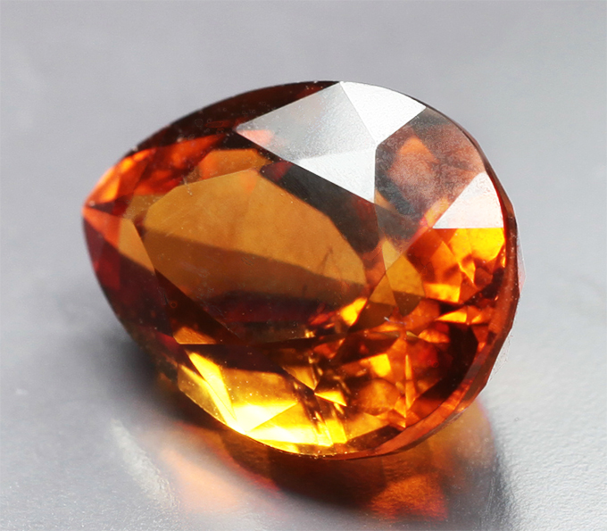 Цитрин мадейра высокой чистоты 3,11 карата