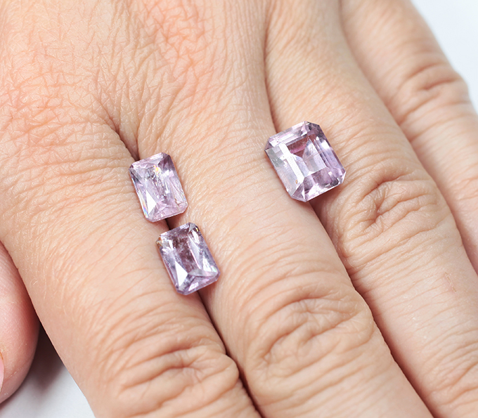 Редкий набор из 3 зултанитов 8.46 карата